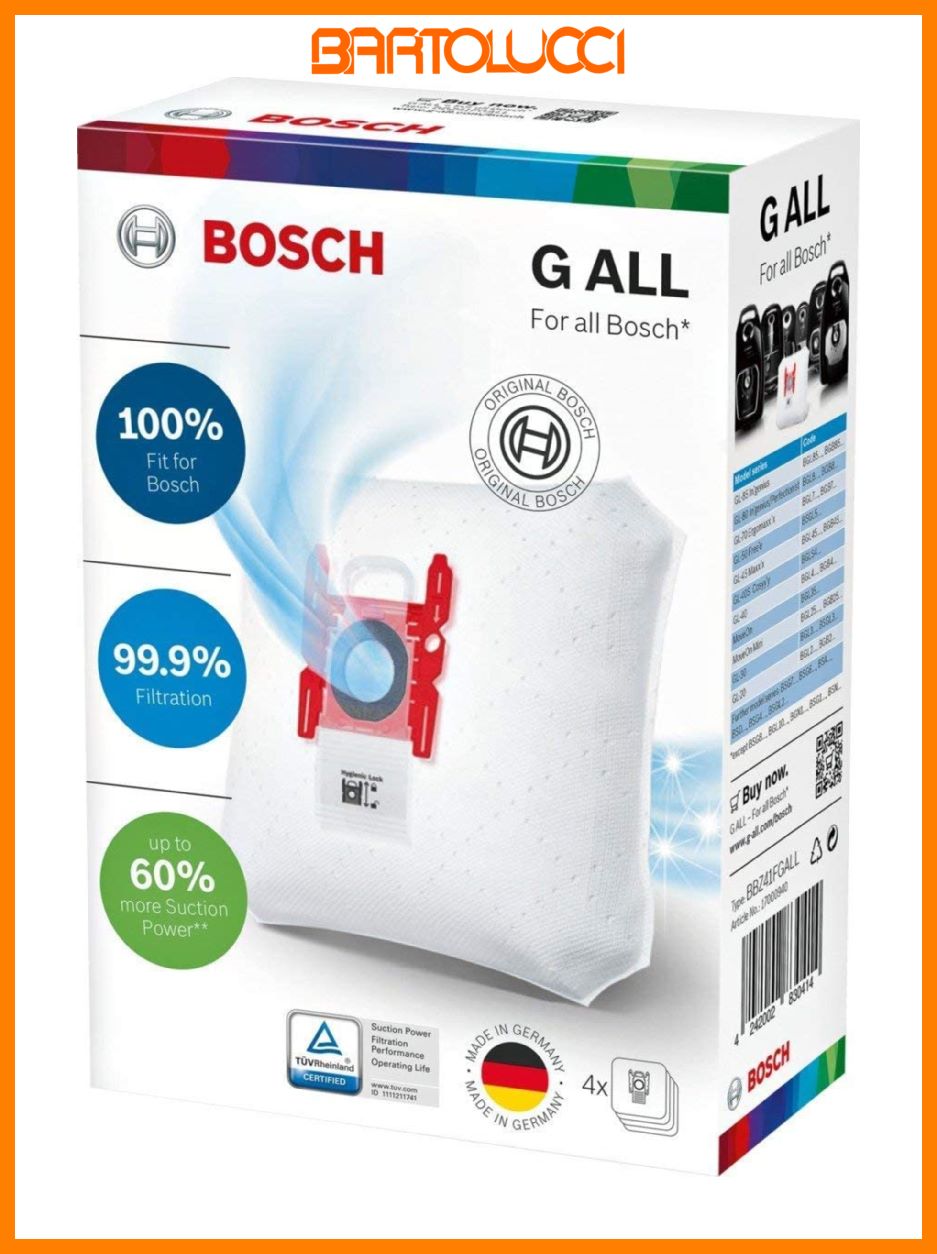 Bosch BBZ41FGALL - Sacchetti PowerProtect per aspirapolvere 5L