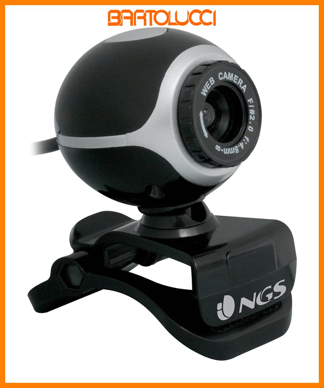 NGS XPRESSCAM300 WEB CAM 300KPX 8MPX C/MIC ZOOM USB NGS-300K NER/GR