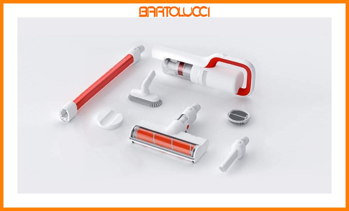 Roidmi X15 - Scopa Ricaricabile S/Sacco 415W 2.2AH Aut.50 Min Red